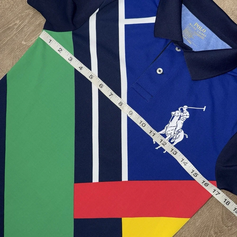 Polo Ralph Lauren Performance US Open Ballperson Polo Shirt Men's Small Colorful